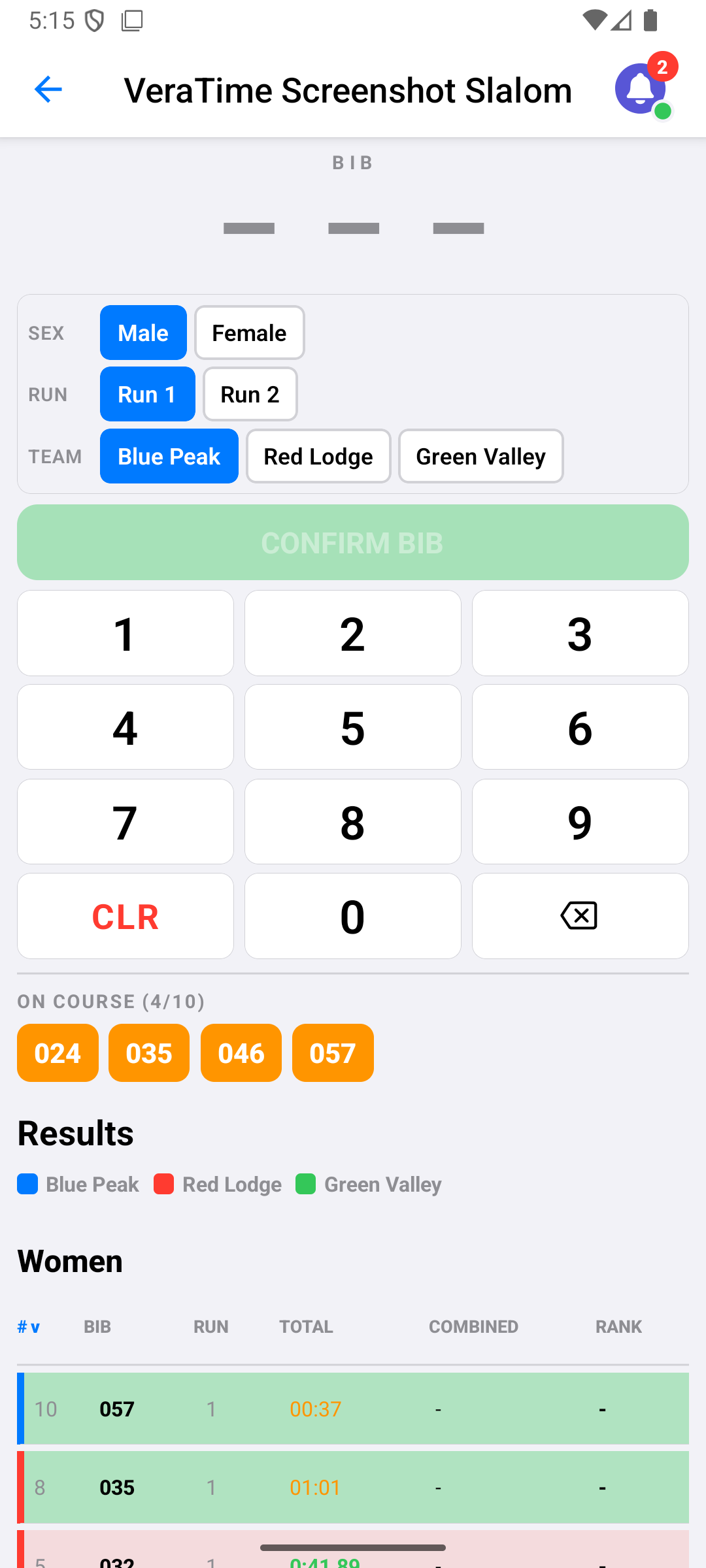 Android Start Timer screen
